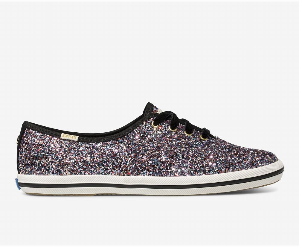 Women's Keds x kate spade new york Champion Glitter Wedding Shoes Pink Multicolor 0342695PT - South